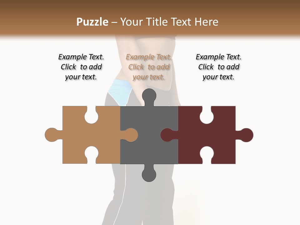 A Female Fitness Instructor Demonstrates The Finishing Position Of The Dumbbell Deadlift PowerPoint Template