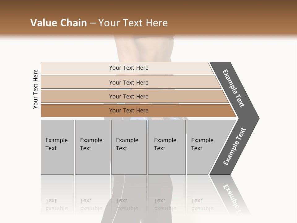 A Female Fitness Instructor Demonstrates The Finishing Position Of The Dumbbell Deadlift PowerPoint Template