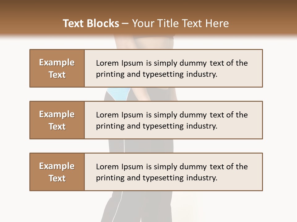 A Female Fitness Instructor Demonstrates The Finishing Position Of The Dumbbell Deadlift PowerPoint Template