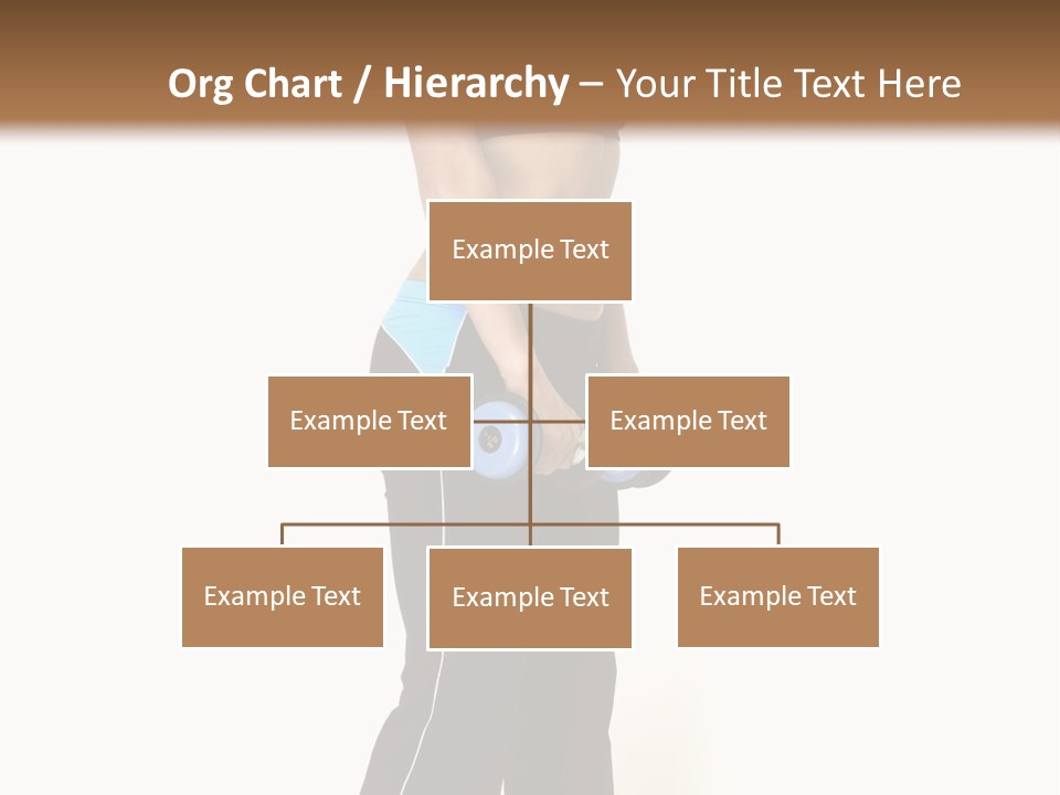 A Female Fitness Instructor Demonstrates The Finishing Position Of The Dumbbell Deadlift PowerPoint Template