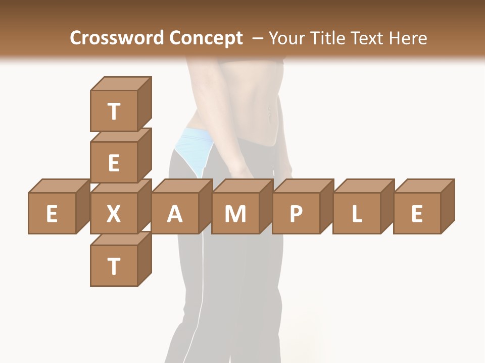 A Female Fitness Instructor Demonstrates The Finishing Position Of The Dumbbell Deadlift PowerPoint Template