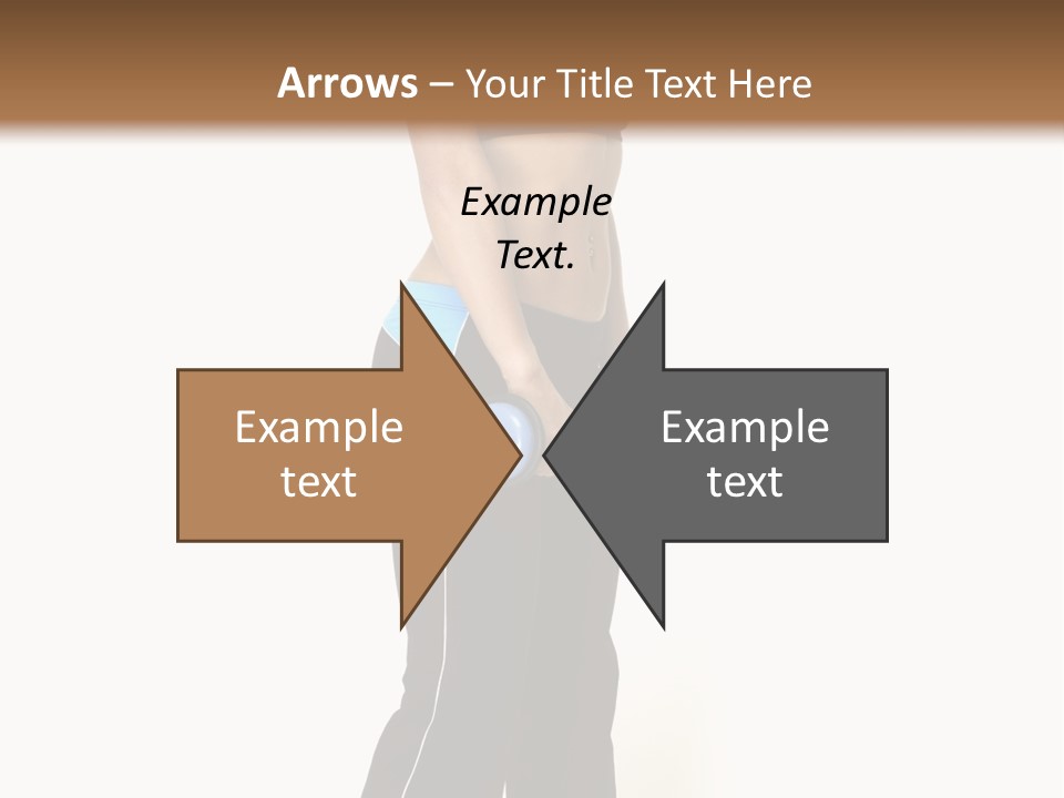A Female Fitness Instructor Demonstrates The Finishing Position Of The Dumbbell Deadlift PowerPoint Template