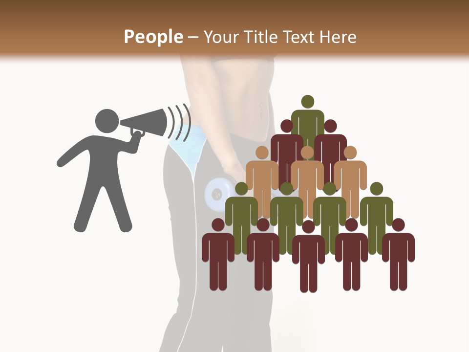 A Female Fitness Instructor Demonstrates The Finishing Position Of The Dumbbell Deadlift PowerPoint Template