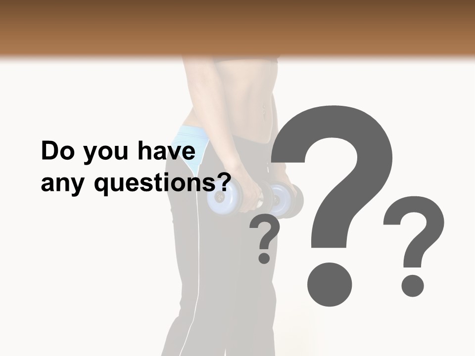 A Female Fitness Instructor Demonstrates The Finishing Position Of The Dumbbell Deadlift PowerPoint Template