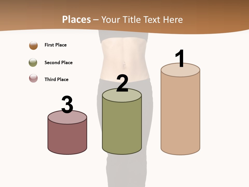 A Female Fitness Instructor Demonstrates The Finishing Position Of The Jump Squat PowerPoint Template