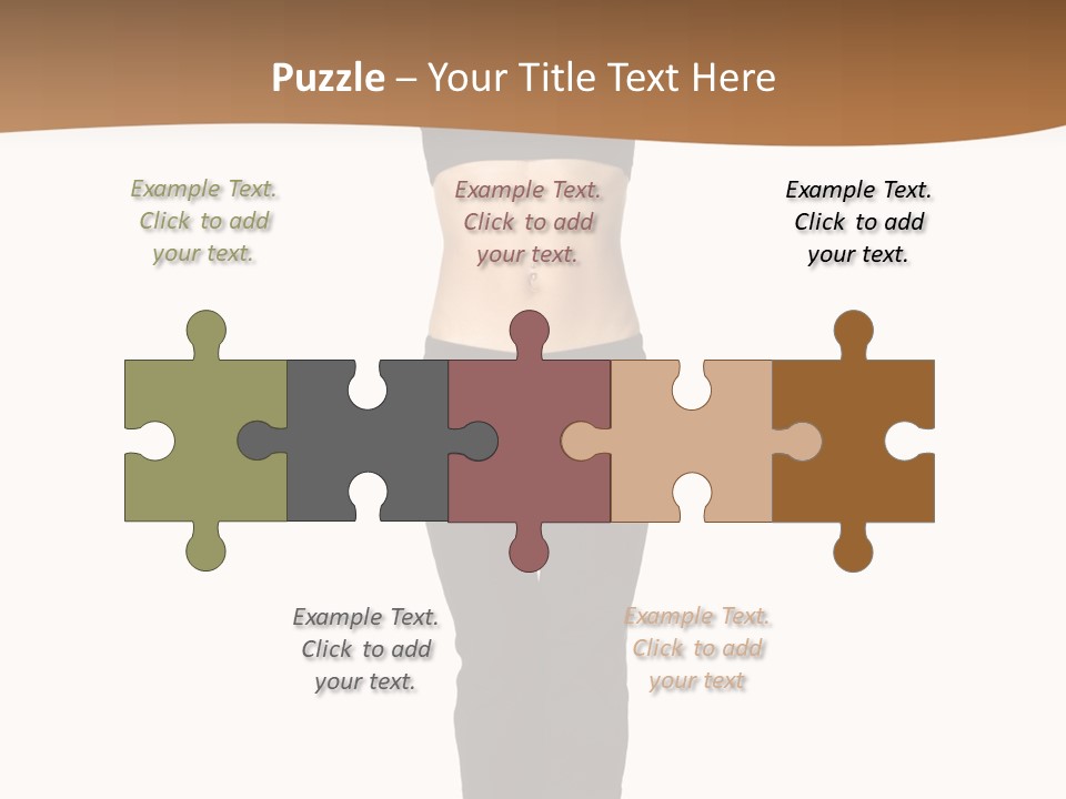 A Female Fitness Instructor Demonstrates The Finishing Position Of The Jump Squat PowerPoint Template