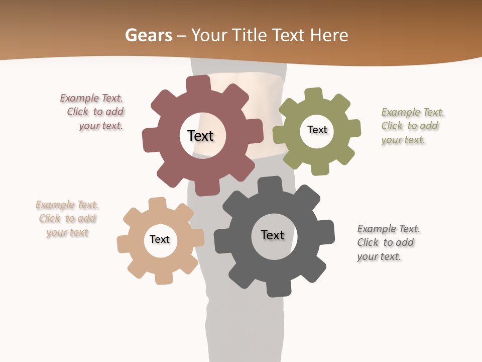 A Female Fitness Instructor Demonstrates The Finishing Position Of The Jump Squat PowerPoint Template