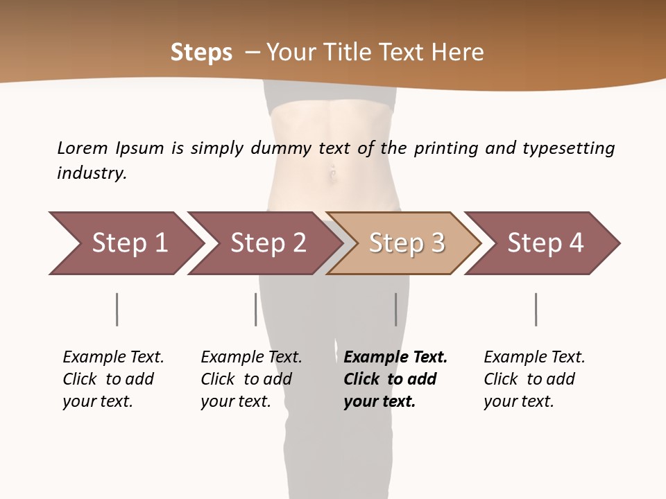 A Female Fitness Instructor Demonstrates The Finishing Position Of The Jump Squat PowerPoint Template