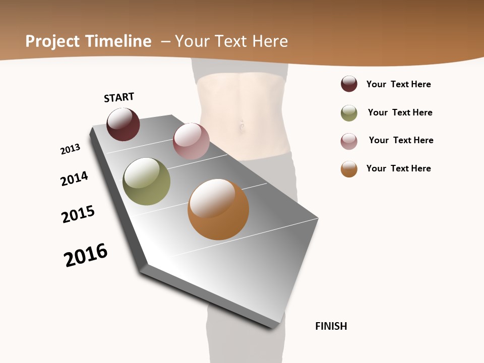 A Female Fitness Instructor Demonstrates The Finishing Position Of The Jump Squat PowerPoint Template