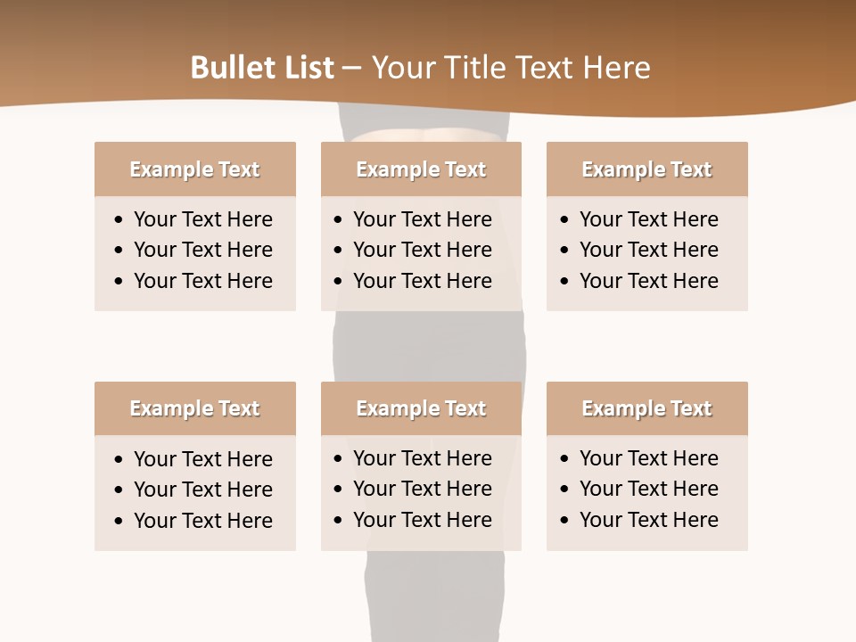 A Female Fitness Instructor Demonstrates The Finishing Position Of The Jump Squat PowerPoint Template