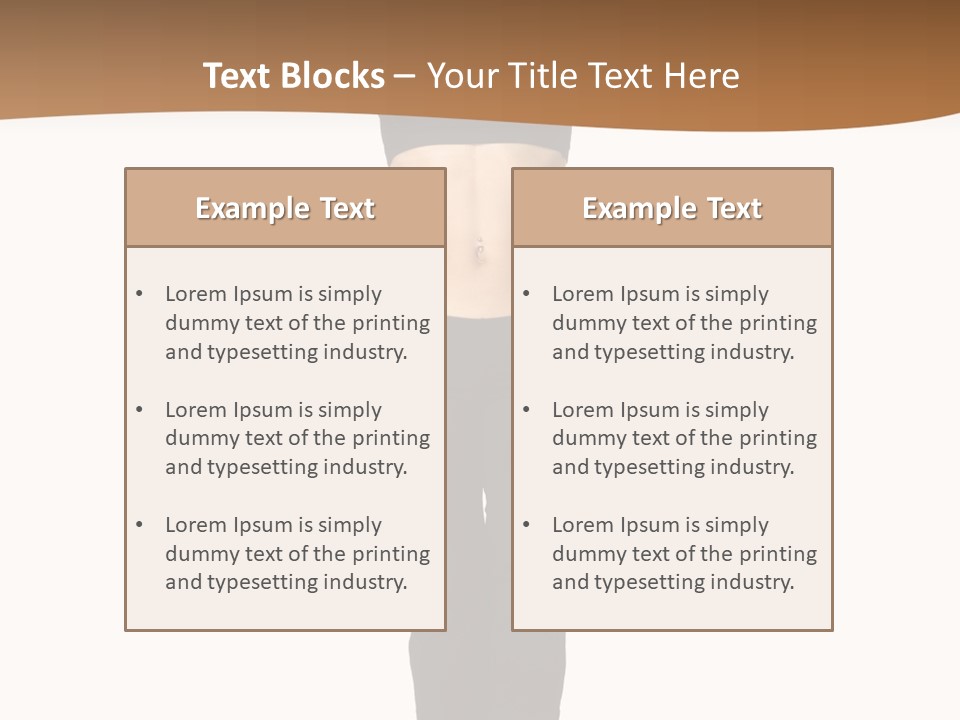 A Female Fitness Instructor Demonstrates The Finishing Position Of The Jump Squat PowerPoint Template
