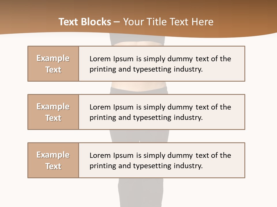 A Female Fitness Instructor Demonstrates The Finishing Position Of The Jump Squat PowerPoint Template