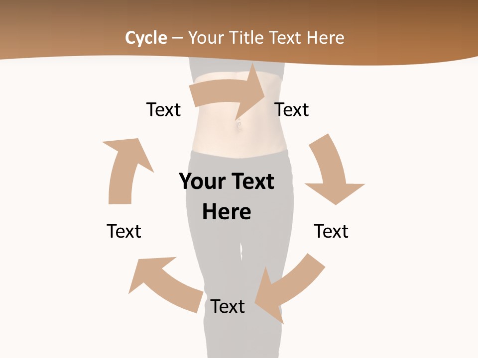 A Female Fitness Instructor Demonstrates The Finishing Position Of The Jump Squat PowerPoint Template