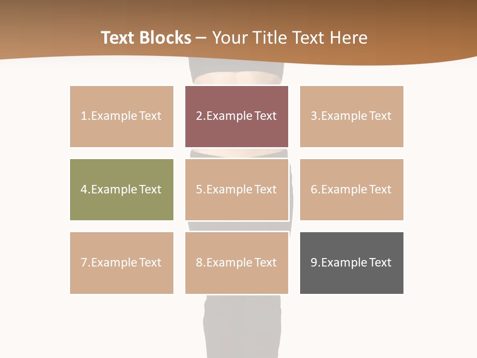 A Female Fitness Instructor Demonstrates The Finishing Position Of The Jump Squat PowerPoint Template