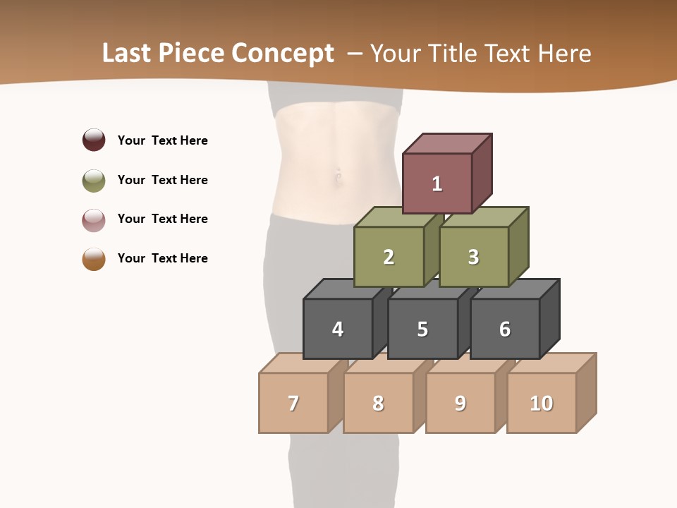 A Female Fitness Instructor Demonstrates The Finishing Position Of The Jump Squat PowerPoint Template