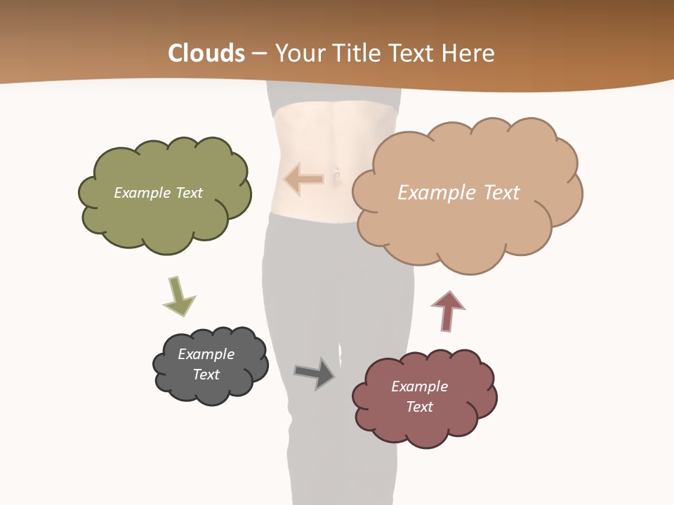 A Female Fitness Instructor Demonstrates The Finishing Position Of The Jump Squat PowerPoint Template