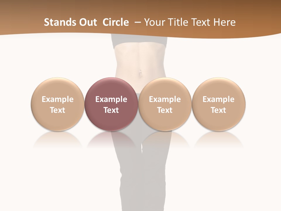 A Female Fitness Instructor Demonstrates The Finishing Position Of The Jump Squat PowerPoint Template