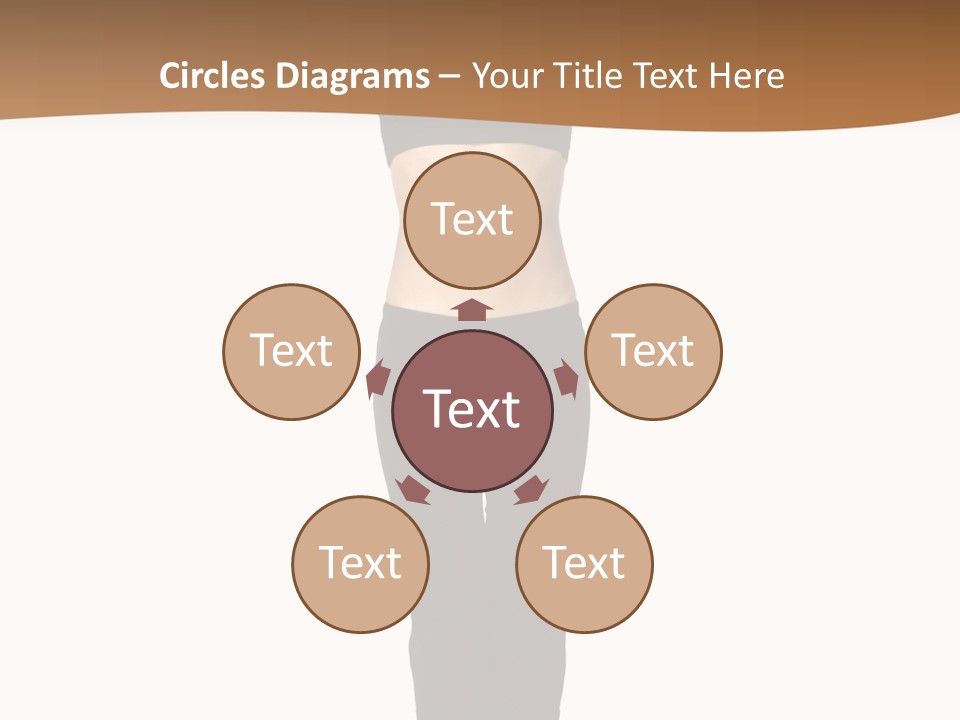 A Female Fitness Instructor Demonstrates The Finishing Position Of The Jump Squat PowerPoint Template