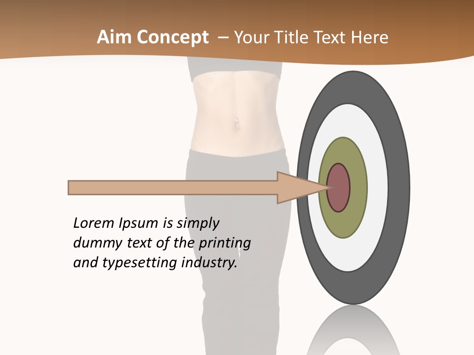 A Female Fitness Instructor Demonstrates The Finishing Position Of The Jump Squat PowerPoint Template