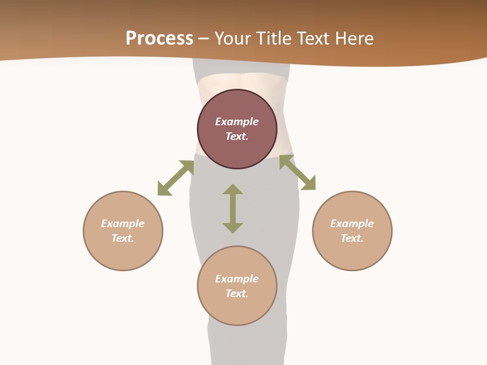 A Female Fitness Instructor Demonstrates The Finishing Position Of The Jump Squat PowerPoint Template
