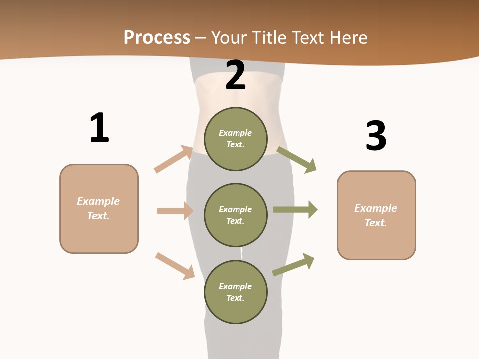 A Female Fitness Instructor Demonstrates The Finishing Position Of The Jump Squat PowerPoint Template