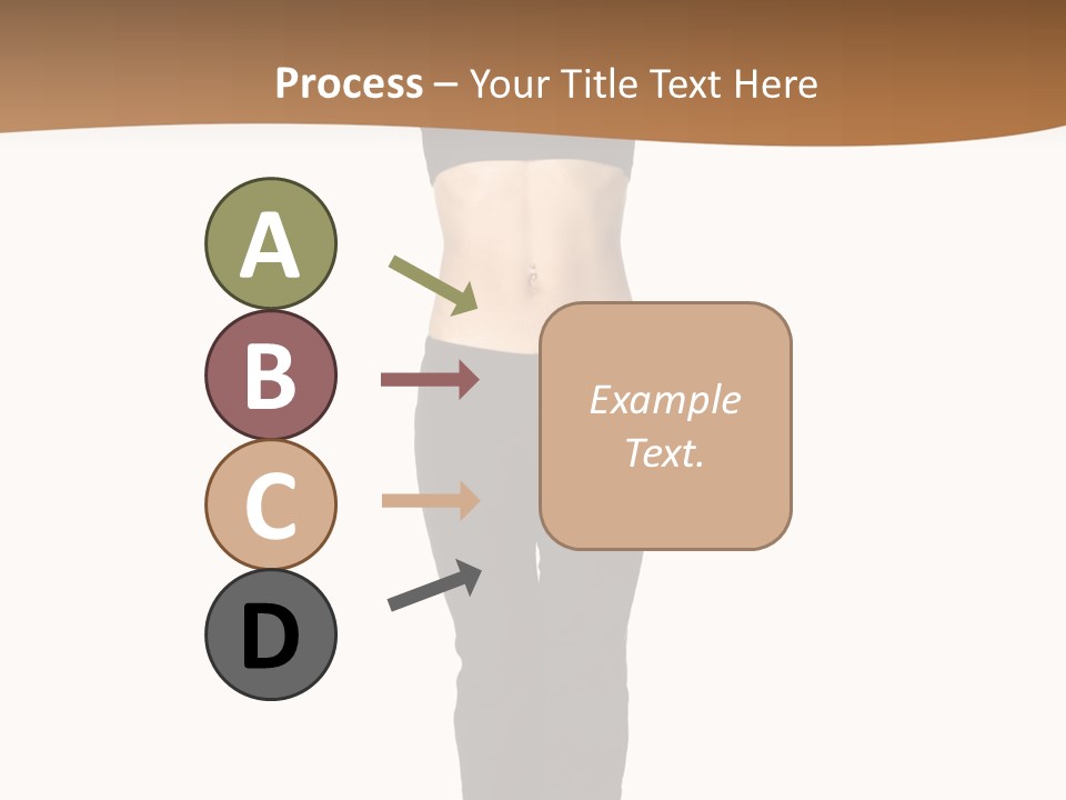 A Female Fitness Instructor Demonstrates The Finishing Position Of The Jump Squat PowerPoint Template