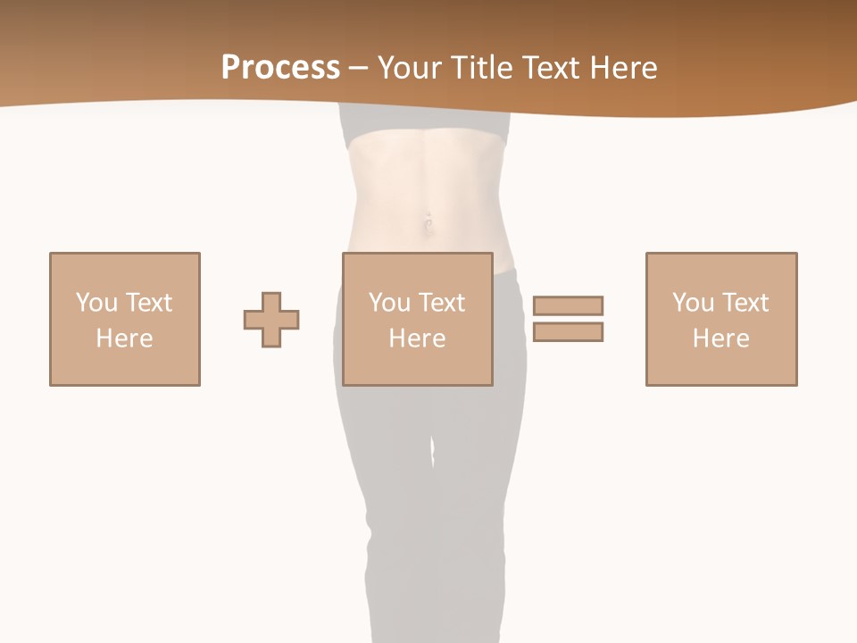 A Female Fitness Instructor Demonstrates The Finishing Position Of The Jump Squat PowerPoint Template