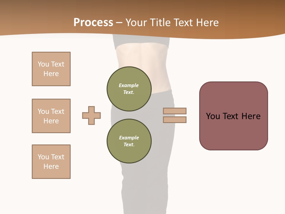A Female Fitness Instructor Demonstrates The Finishing Position Of The Jump Squat PowerPoint Template