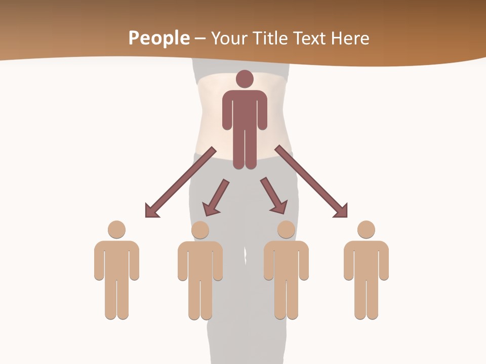 A Female Fitness Instructor Demonstrates The Finishing Position Of The Jump Squat PowerPoint Template