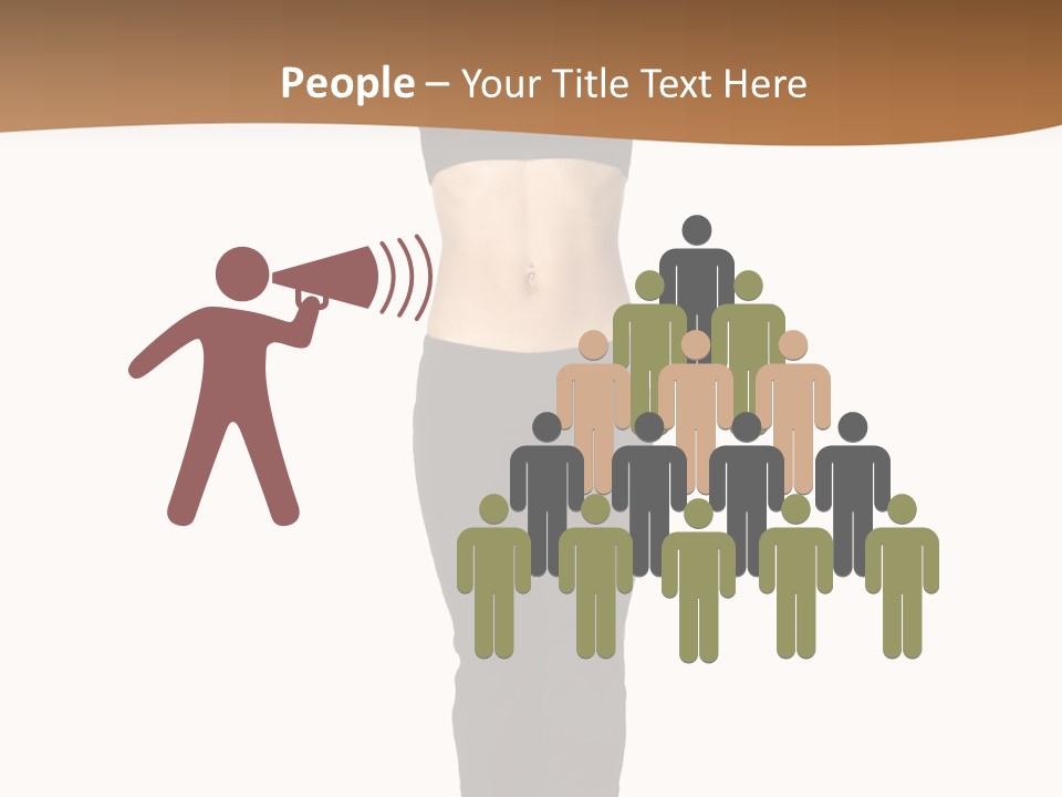 A Female Fitness Instructor Demonstrates The Finishing Position Of The Jump Squat PowerPoint Template