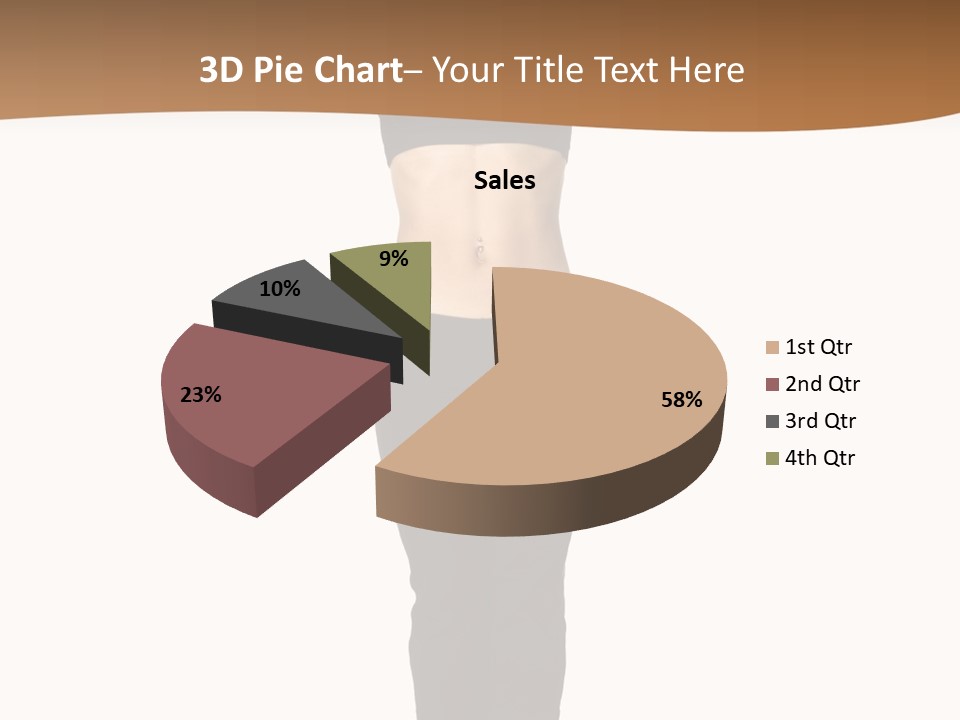 A Female Fitness Instructor Demonstrates The Finishing Position Of The Jump Squat PowerPoint Template