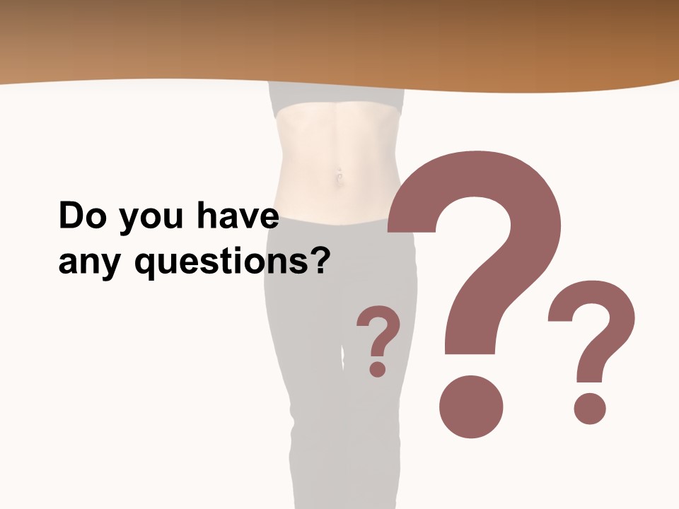 A Female Fitness Instructor Demonstrates The Finishing Position Of The Jump Squat PowerPoint Template