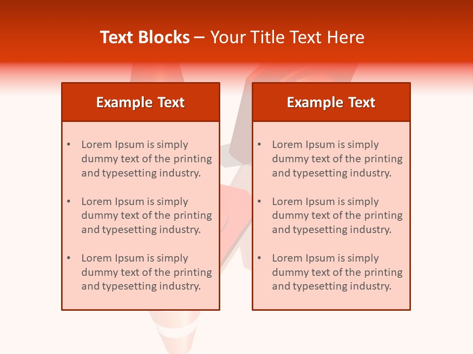 Traffic Cones Over White Reflective Background PowerPoint Template