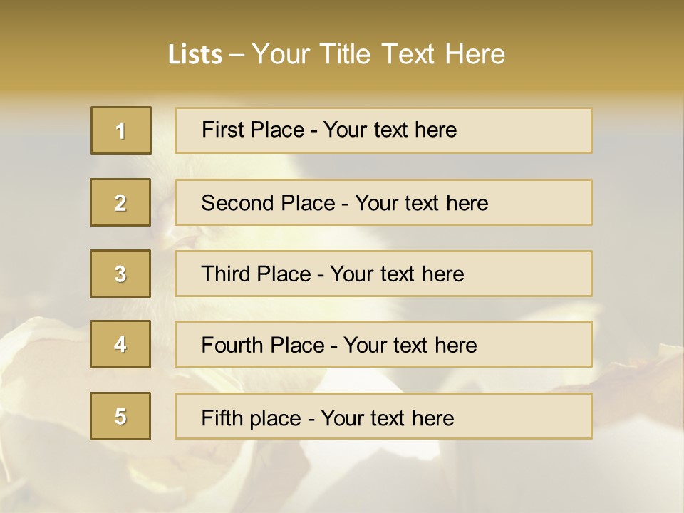 A Small Chicken Sitting Inside Of An Open Egg Shell PowerPoint Template