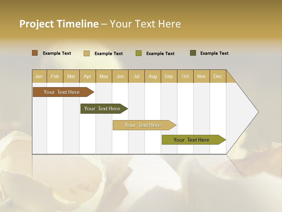 A Small Chicken Sitting Inside Of An Open Egg Shell PowerPoint Template
