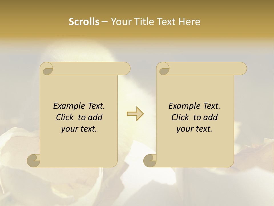 A Small Chicken Sitting Inside Of An Open Egg Shell PowerPoint Template