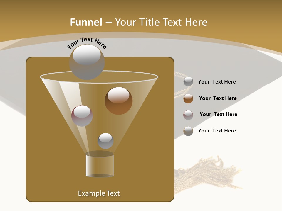 Graduation Cap And Gold Tassel PowerPoint Template