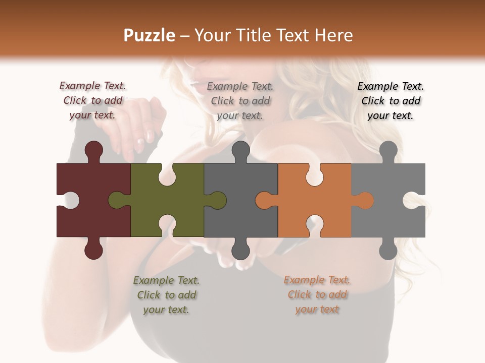 Healthy Young Woman In Red Boxing Gloves Shoots A Straight Right Cross During A Cardio Boxing Workout. PowerPoint Template