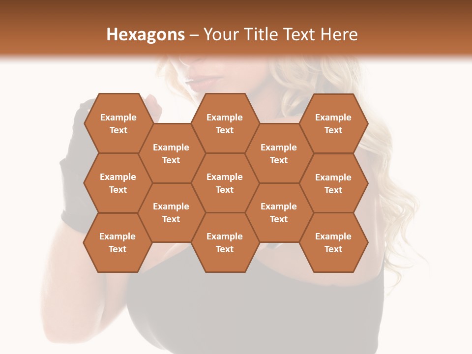 Healthy Young Woman In Red Boxing Gloves Shoots A Straight Right Cross During A Cardio Boxing Workout. PowerPoint Template