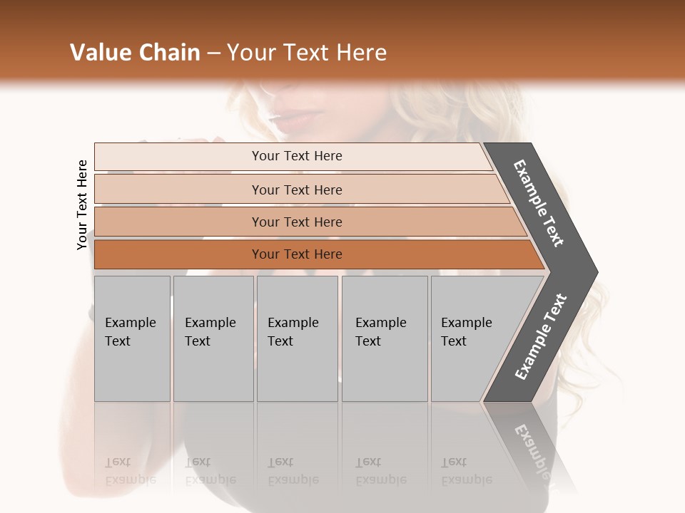 Healthy Young Woman In Red Boxing Gloves Shoots A Straight Right Cross During A Cardio Boxing Workout. PowerPoint Template