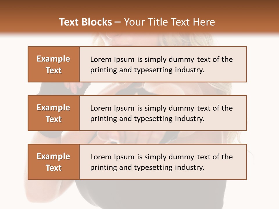 Healthy Young Woman In Red Boxing Gloves Shoots A Straight Right Cross During A Cardio Boxing Workout. PowerPoint Template