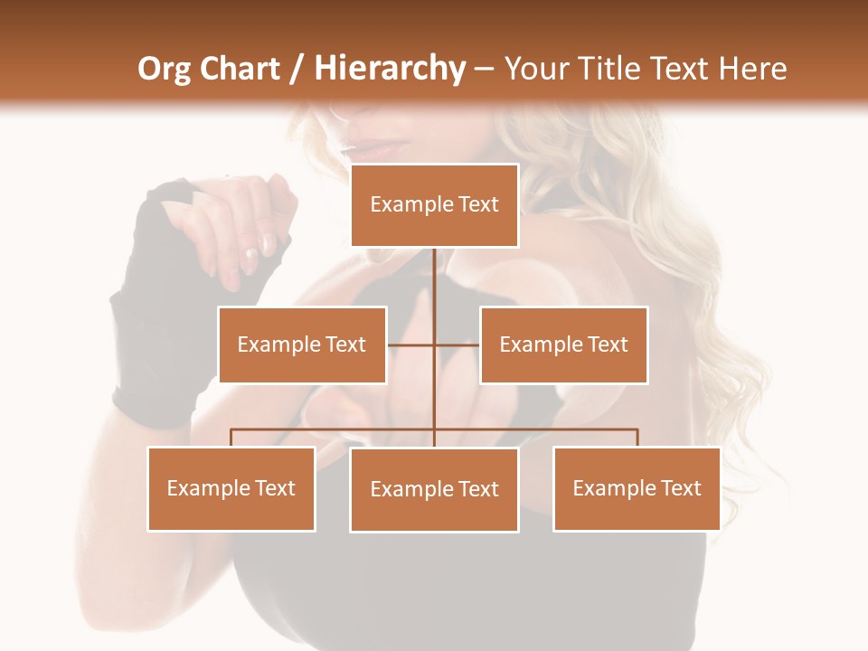 Healthy Young Woman In Red Boxing Gloves Shoots A Straight Right Cross During A Cardio Boxing Workout. PowerPoint Template