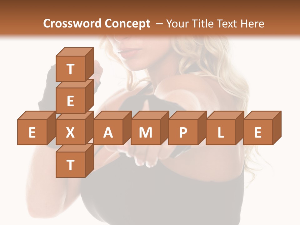 Healthy Young Woman In Red Boxing Gloves Shoots A Straight Right Cross During A Cardio Boxing Workout. PowerPoint Template