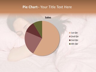 The Girl Sleeps On Pink Bed-Clothes PowerPoint Template