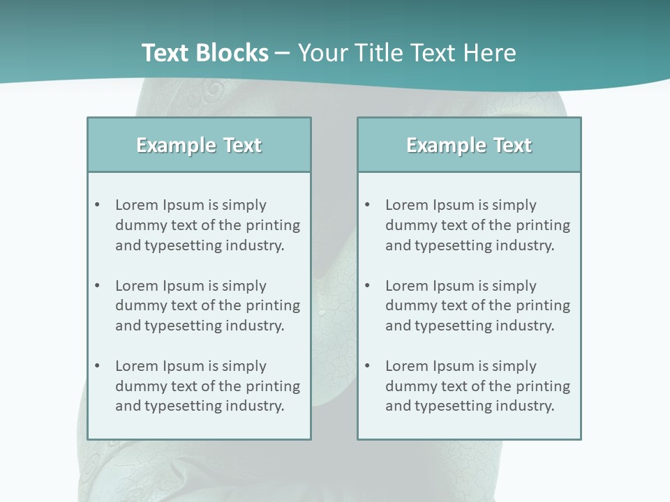 Buddha Relaxing Isolated On White - Plaster Cast Statuette PowerPoint Template