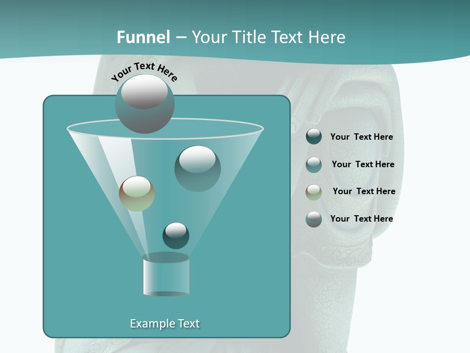 Buddha Relaxing Isolated On White - Plaster Cast Statuette PowerPoint Template