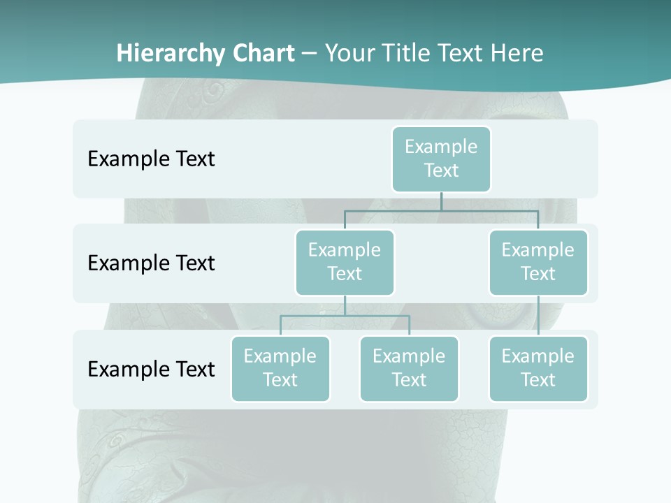 Buddha Relaxing Isolated On White - Plaster Cast Statuette PowerPoint Template