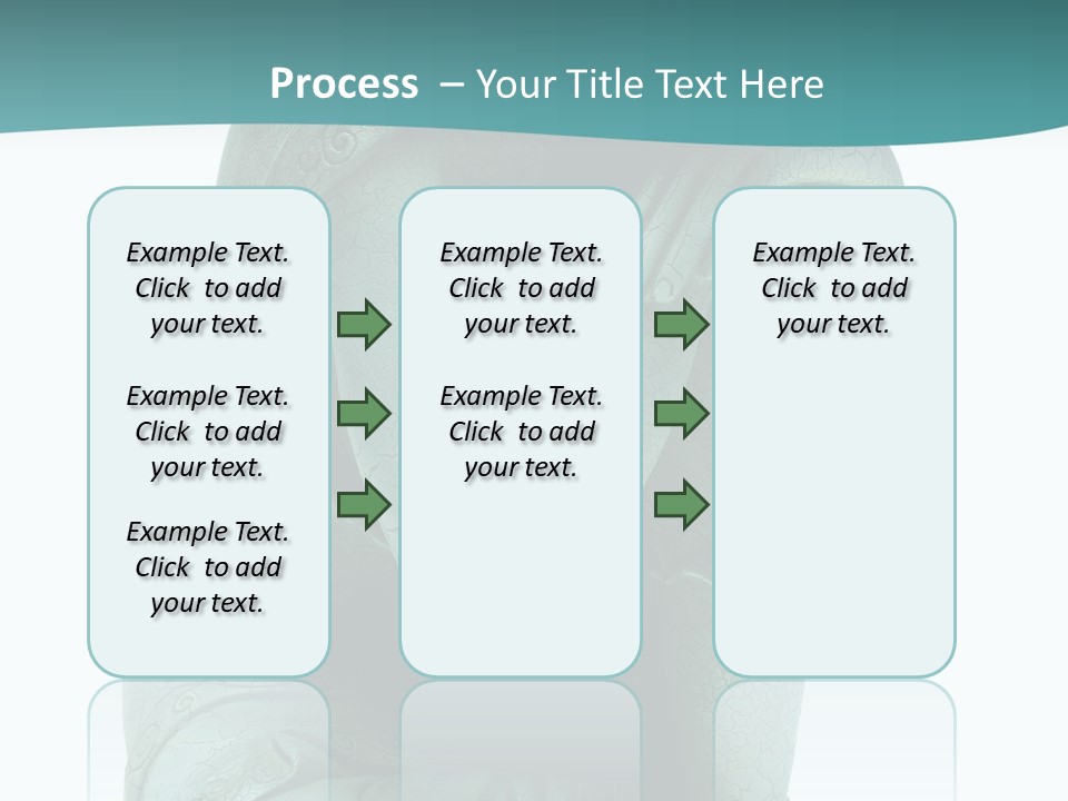 Buddha Relaxing Isolated On White - Plaster Cast Statuette PowerPoint Template