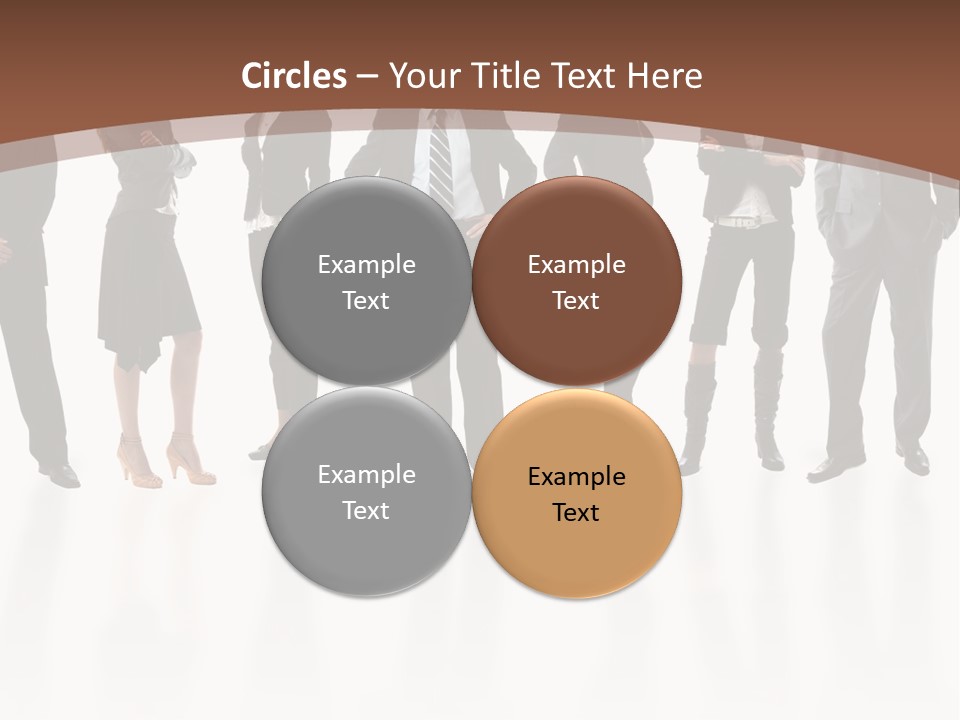 Young Attractive Business People - The Elite Business Team PowerPoint Template