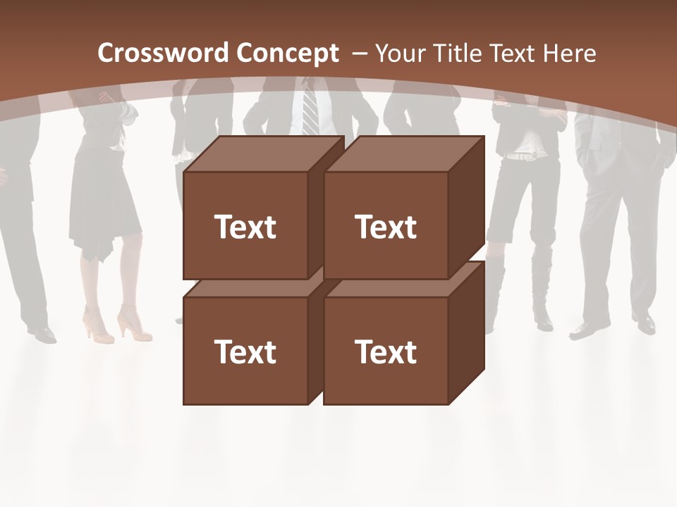 Young Attractive Business People - The Elite Business Team PowerPoint Template